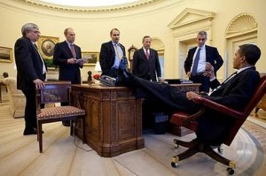 Feet on desk